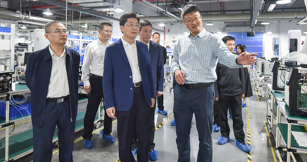 杭州市市长姚高员 调研bifa必发科技高端科学仪器创新基地